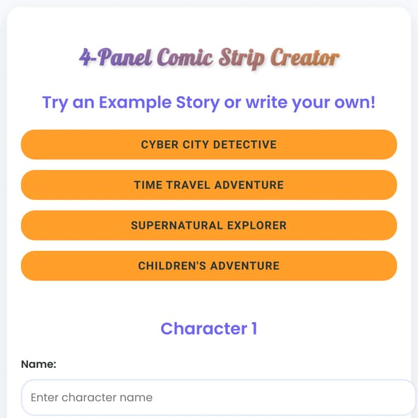 Comic Strip Creator