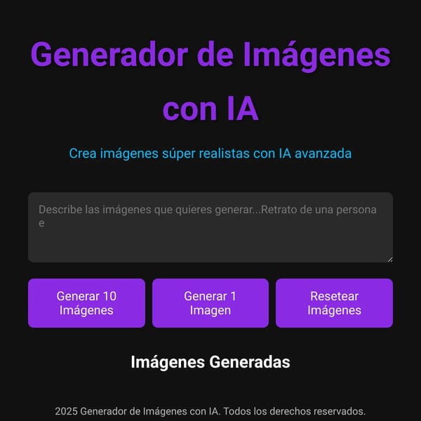 Generador de Imágenes con IA