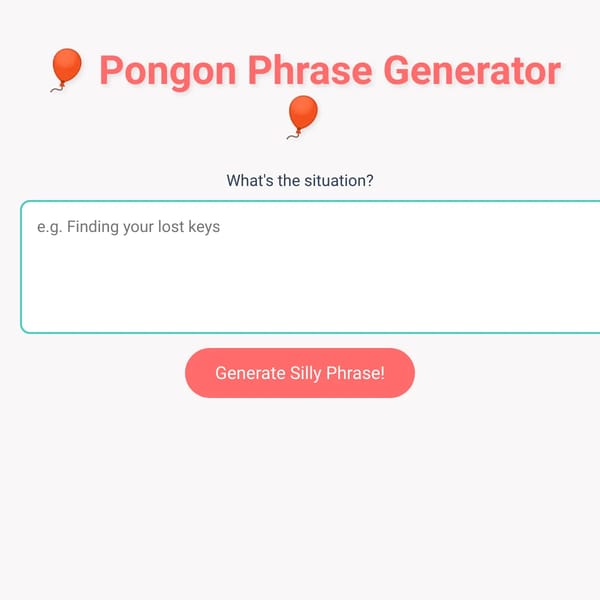 Pongon Phrase Generator