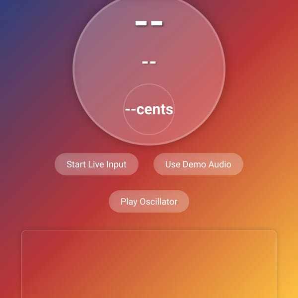 Real-Time Pitch Detector