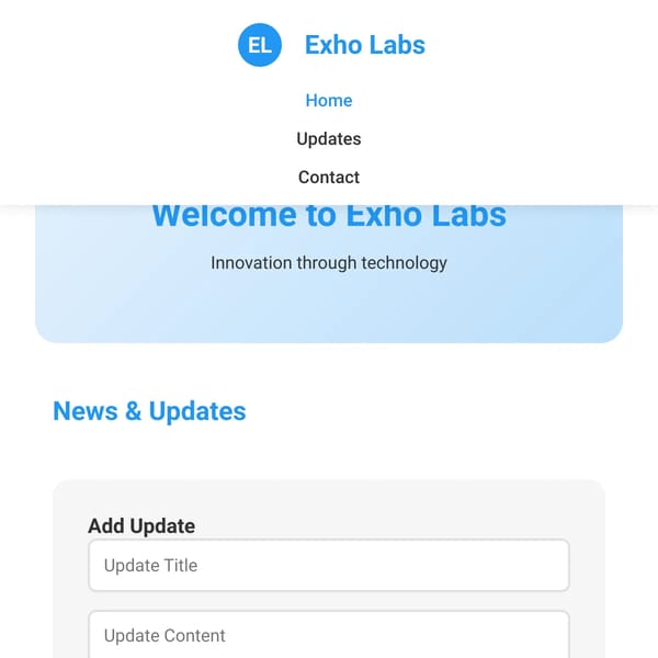 Exho Labs - Help & Updates