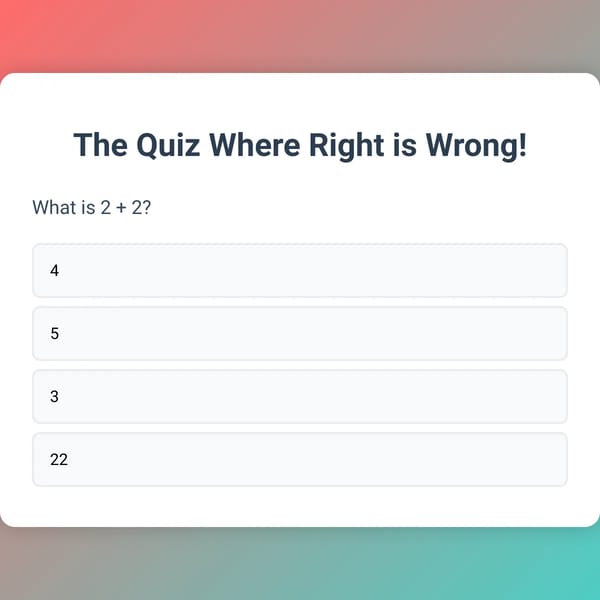The Wrong Quiz
