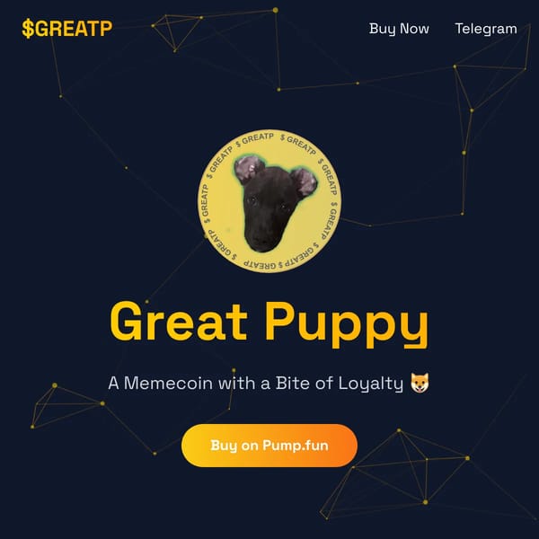 Great Puppy - The Ultimate Dog Memecoin on Solana