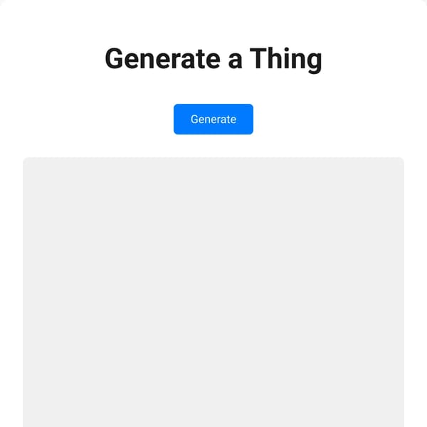 Generate a Thing