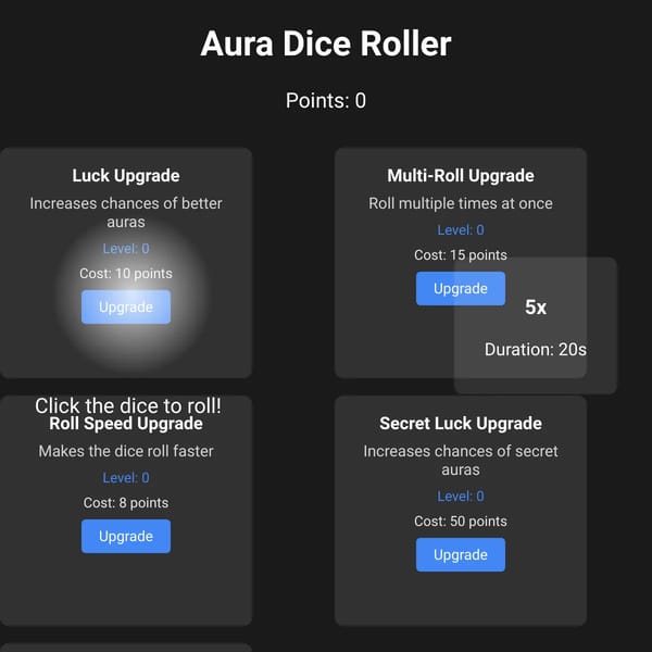 Aura Dice Roller