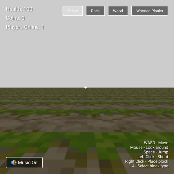 Roblox-Style 3D World