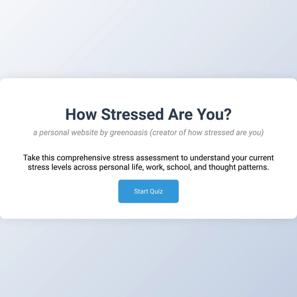 How Stressed Are You?