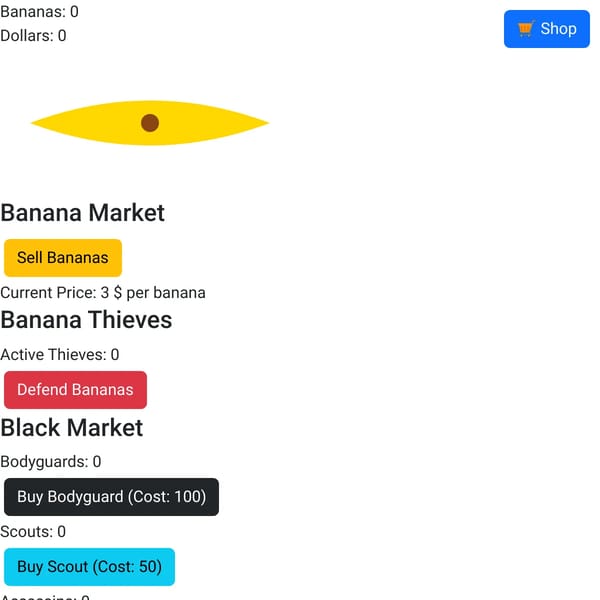 Spinning banana empire simulator
