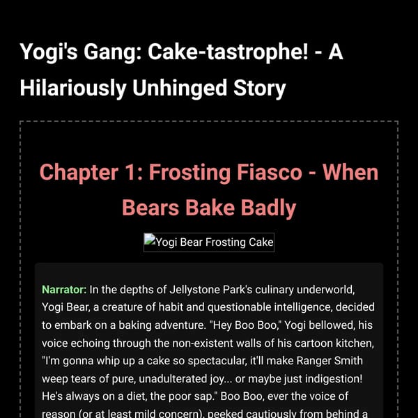 Yogi's Gang: Cake-tastrophe! - A Hilariously Unhinged Story