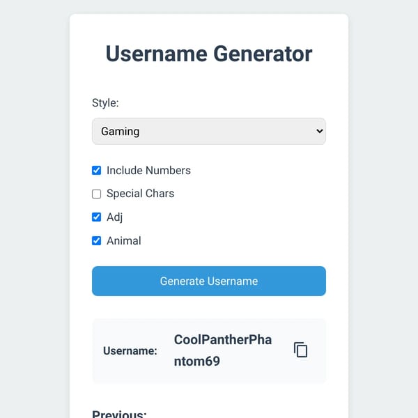 Username Generator