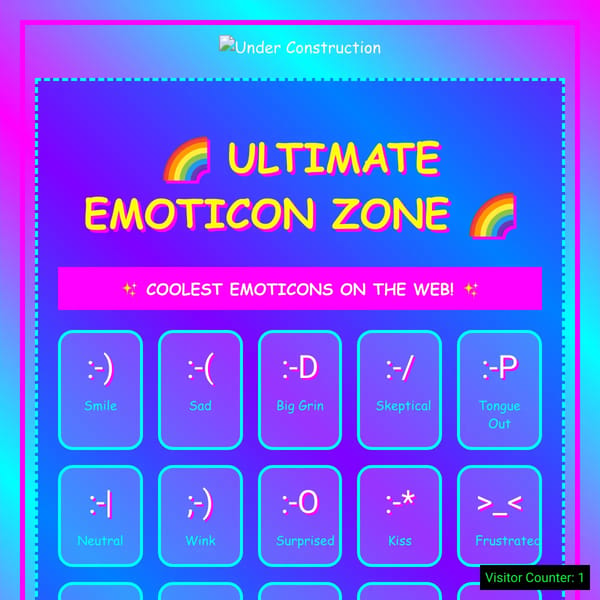 Every Emoticon Ever