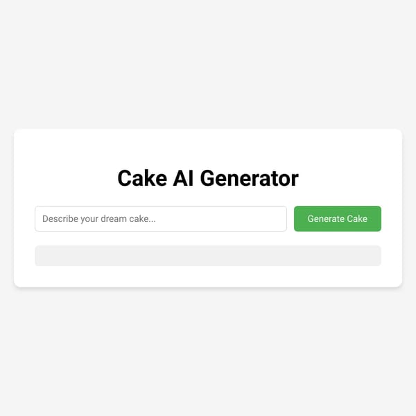 Cake AI Generator