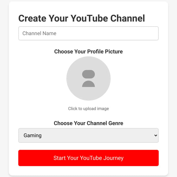 YouTube Channel Simulator