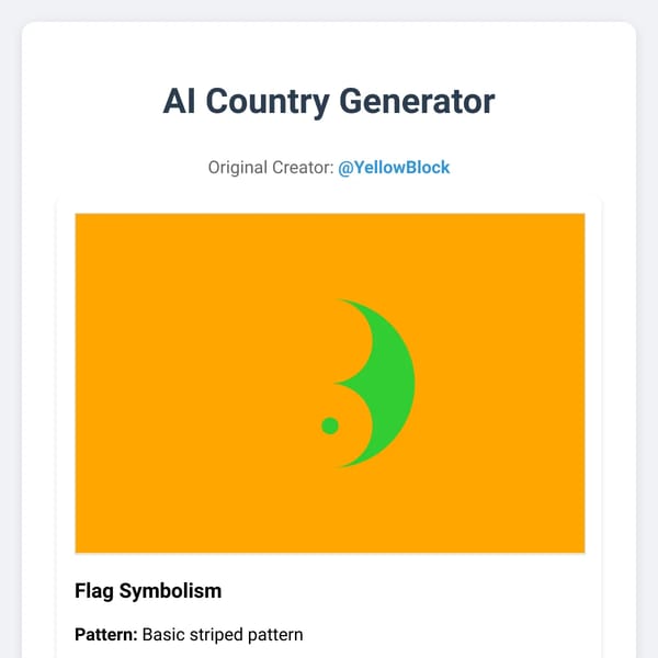 AI Country Generator Lore Edition