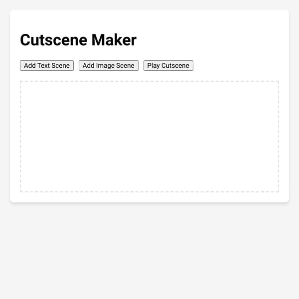 Cutscene Maker