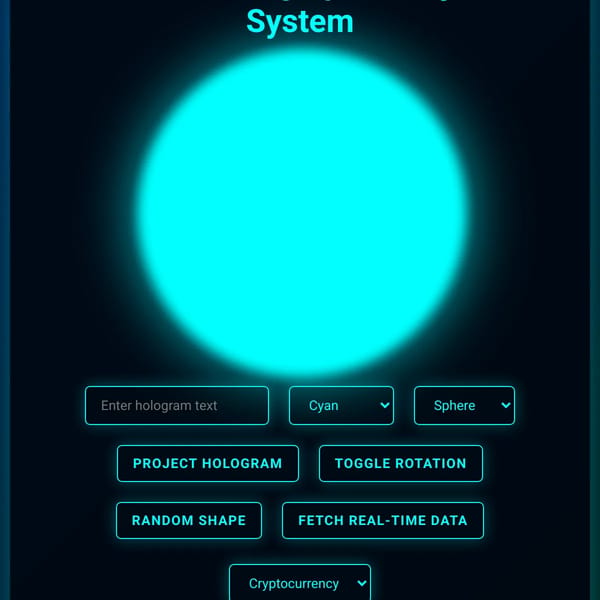 Advanced Holographic Projection System