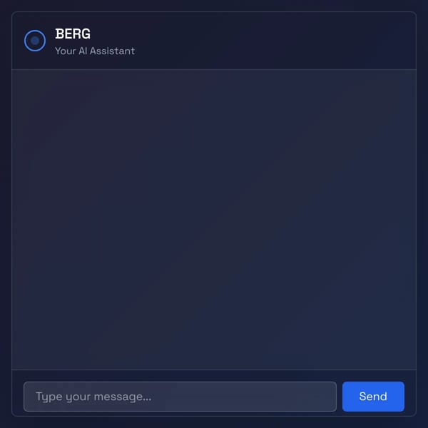 BERG AI Chat Bot