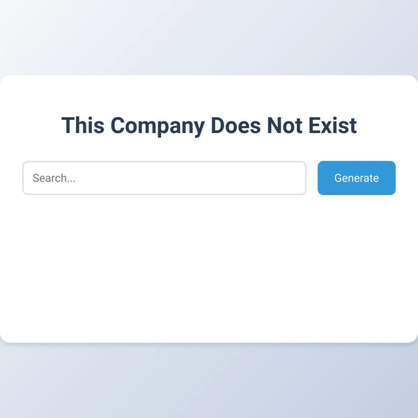 AI Company Generator