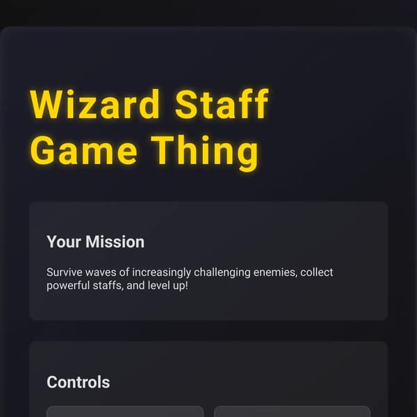 Wizard Staff Game Thingy