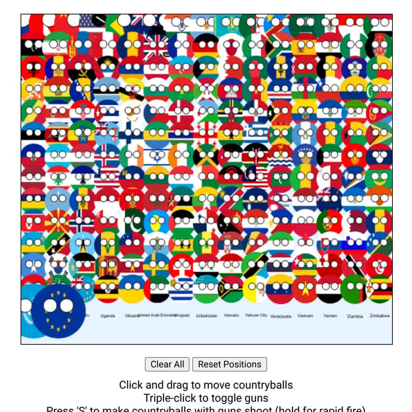 Countryballs Simulator - World Map