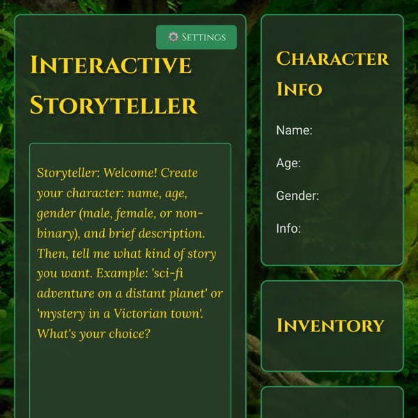 Interactive Storyteller