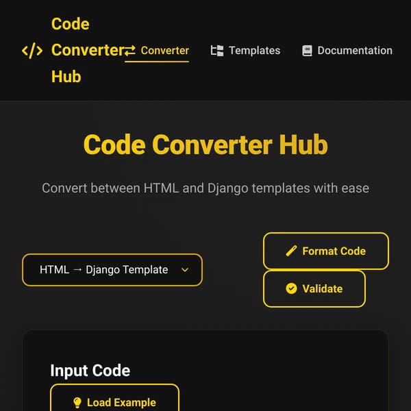 HTML to Django Template Converter