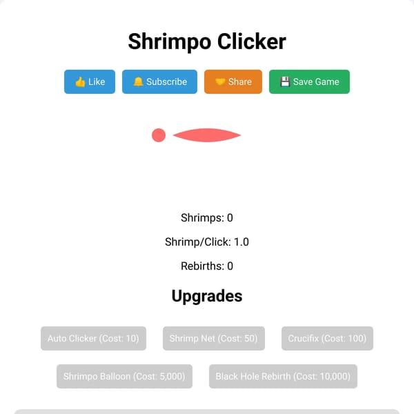 Shrimpo clicker
