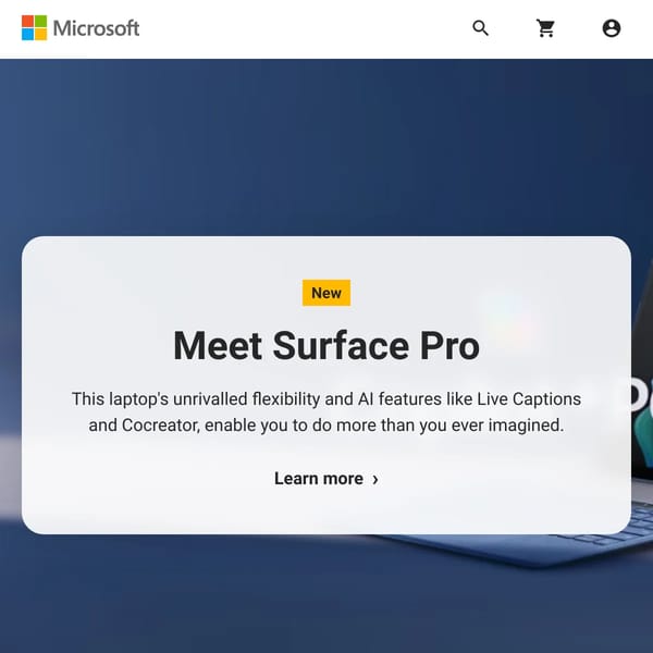 Microsoft site remake