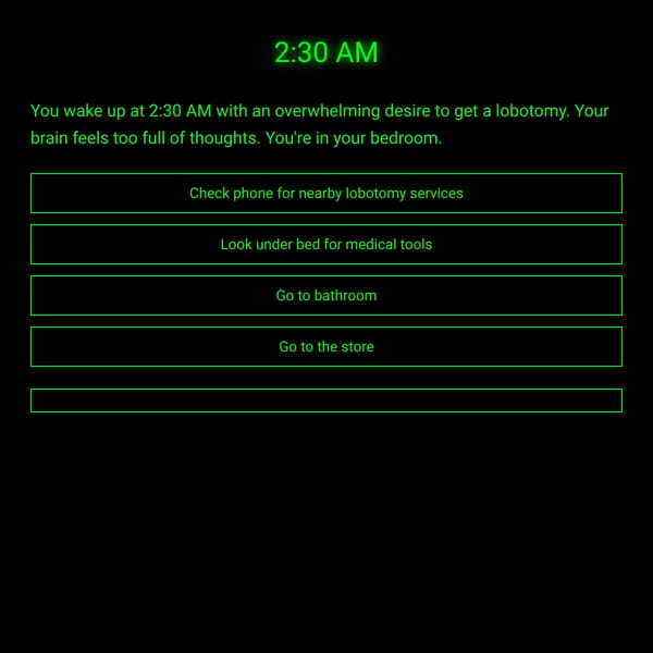 Get a Lobotomy at 3 AM