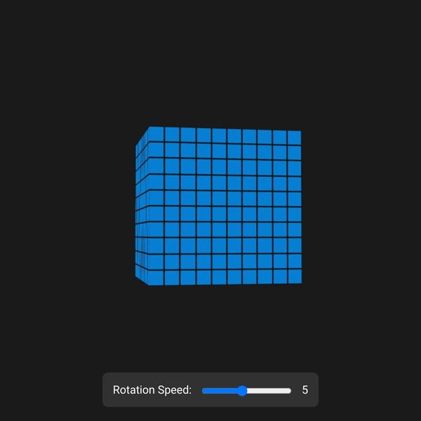 3D Spinning Cube