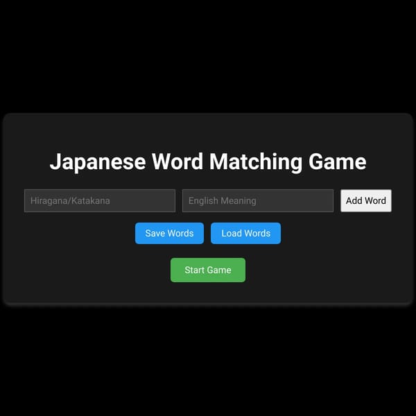Hiragana/Katakana Crossword Game