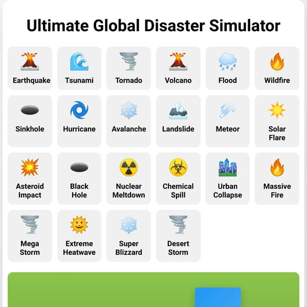 Disaster Simulator