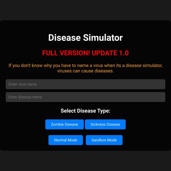 Disease Simulator