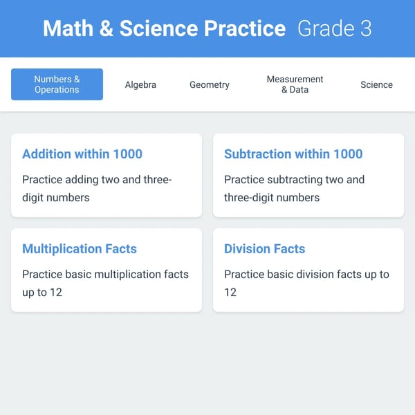 Math Practice - Grade 3