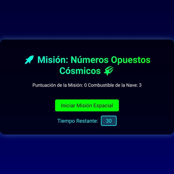 Juego de Números Opuestos