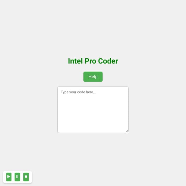 Intel Pro Coder