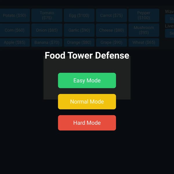 Food Tower Defense