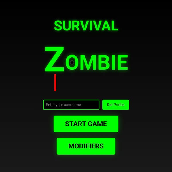 Animation's Customizable Zombie Survival