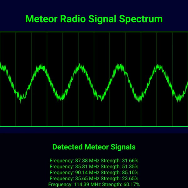Meteor Radio Signal Spectrum Analyzer