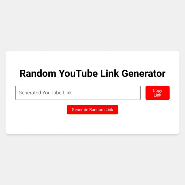 Random YouTube Video Picker