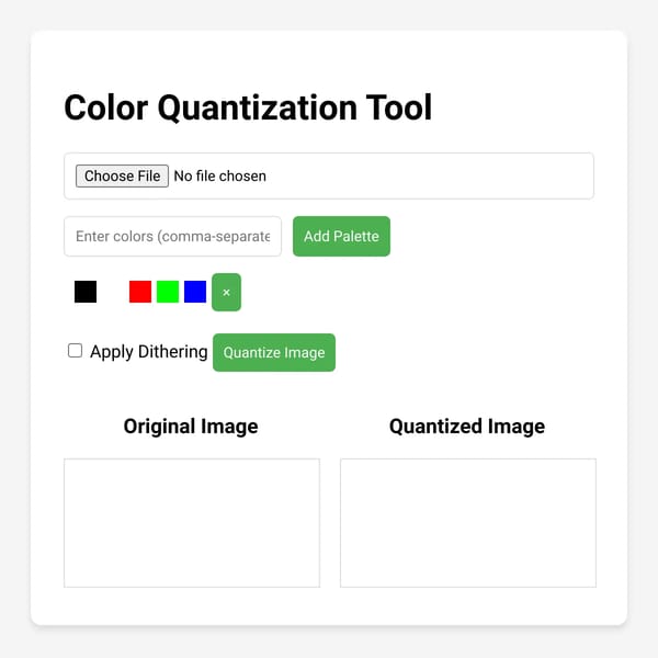 Color Quantization Tool
