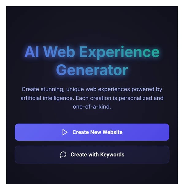 AI Web Generator