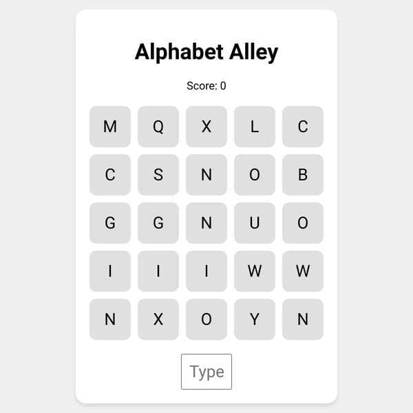 Alphabet Alley