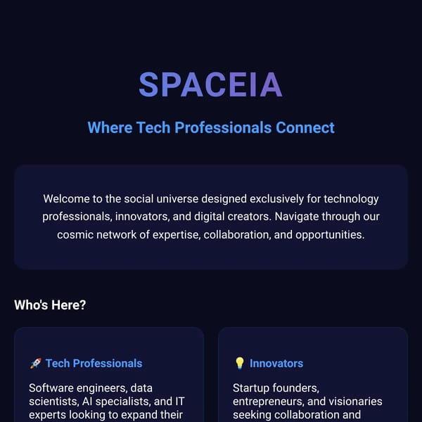 SpaceIA - Réseau Social Intelligent