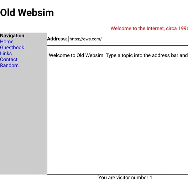 Old Websim