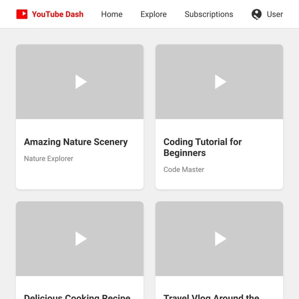 YouTube Dashboard