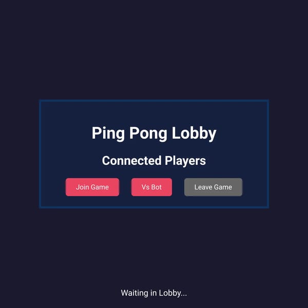 Multiplayer Ping Pong