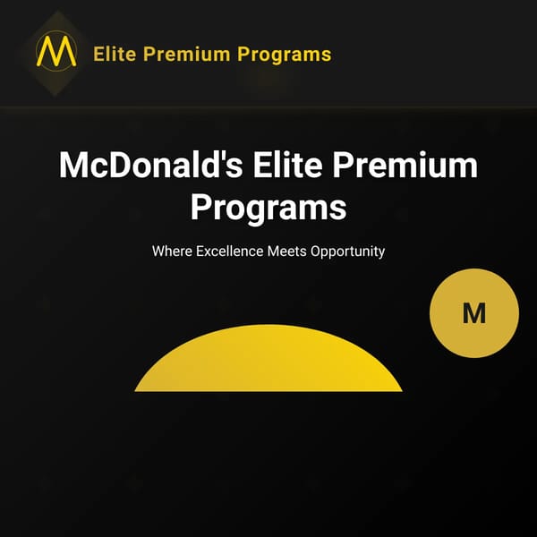 McDonald's Gold Applicant Membership