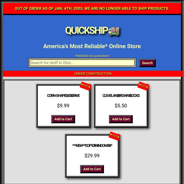 QuickShip Ohio - Definitely Not Amazon!
