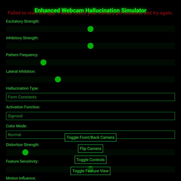 MathPsychedelia - Enhanced Webcam Hallucination Simulator